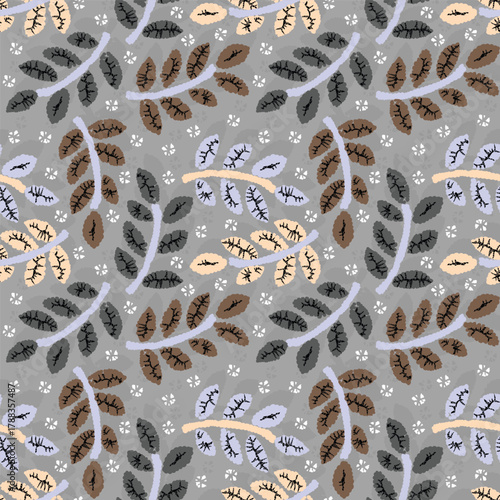 All over print color matching illustration Nice Leafs Design 