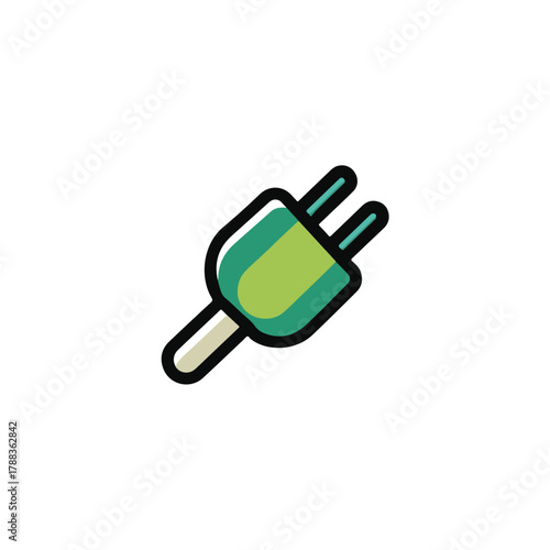 Modern Electric Plug Icon Energy and Connectivity
