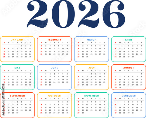 calendar for 2026 png