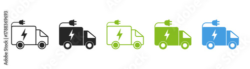 Electric car, hybrid vehicle, eco-friendly transportation, charging station, battery, plug, renewable energy, clean power, green technology. Isolated vector icon on transparent background
