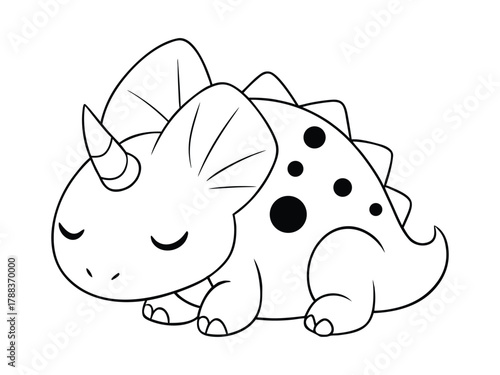 Small Cartoon Wooden Rowing Boat with Oars Illustration