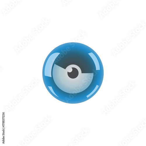 camera icon for technology, security, and vision branding