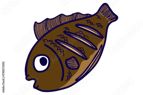 Funny Grilled Fish