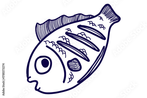 Funny Grilled Fish