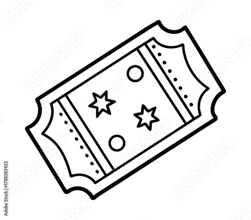 Colorful Scratch Card Sticker Design on a Clean White Background