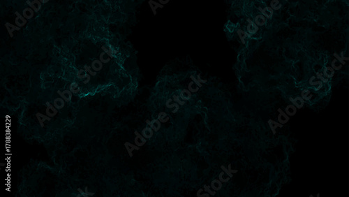 Dark Emerald Teal Smoke Texture: Abstract Ethereal Fog Background for Sci-Fi, Horror & Dramatic Digital Art – Swirling Black & Cyan Vapors