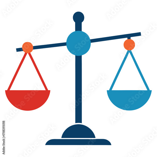 Balance Integrity Vector Illustration. Cartoon, Clipart & Line Art Design for Print.eps