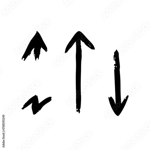 Hand drawn arrows pointing in different directions