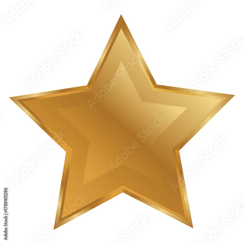 1 review star .Number 1 gold star. golden star icon