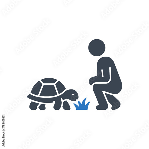 Watching pet turtle icon