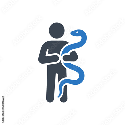 Holding pet snake icon