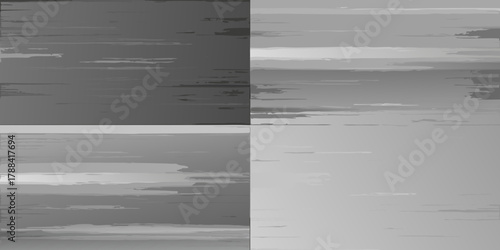 Abstract grayscale textured background with horizontal stripes and cloudlike shapes