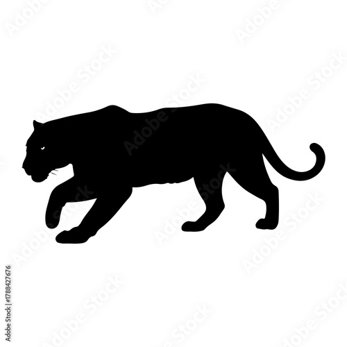 Panther Walking Silhouette jaguar leopard
