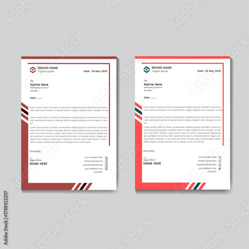 Stylish Minimal Letterhead with Professional Layout