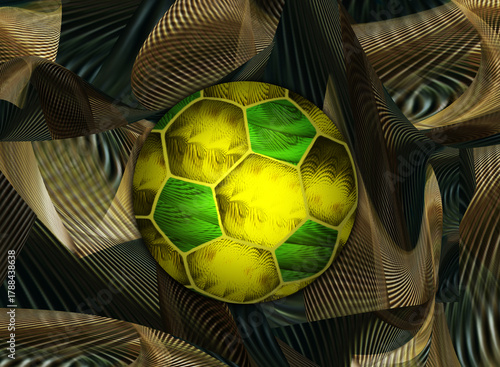 Soccer ball graphic design