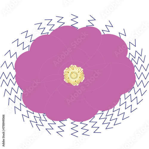 Zigzag flower bed canopy in blushing pink