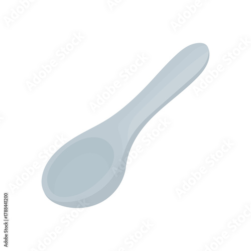Empty tablespoon isolated on white background. Table setting item. Kitchen element.
