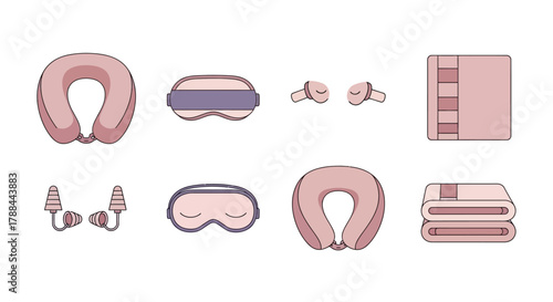 Travel essentials for comfortable rest and relaxation on a journey