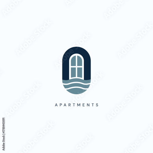 modern apartment logo design template