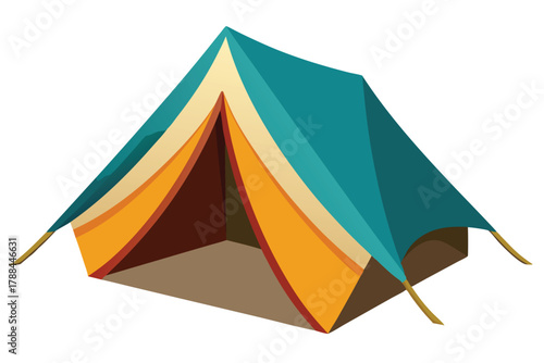 tent on white background