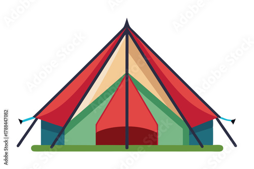 tent on white background