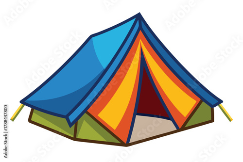 tent on white background