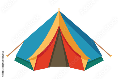 tent on white background
