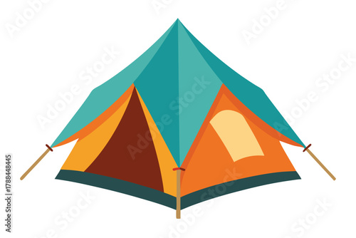 tent on white background