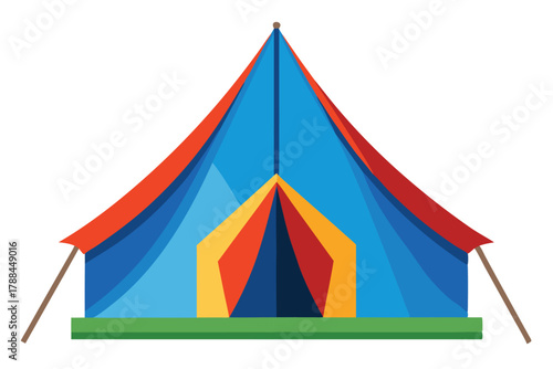 tent on white background
