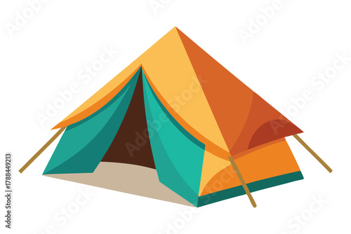 tent on white background