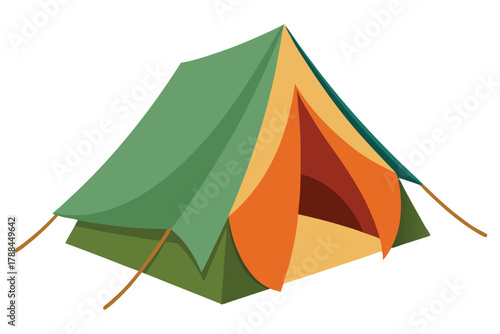tent on white background