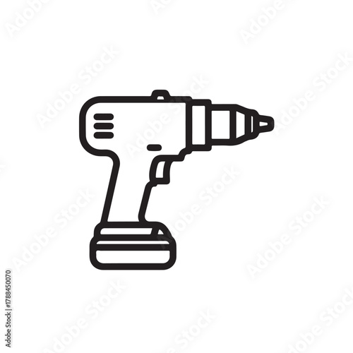 Cordless electric drill, a tool for construction and diy projects