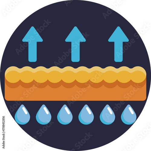 Designed to manage perspiration efficiently.