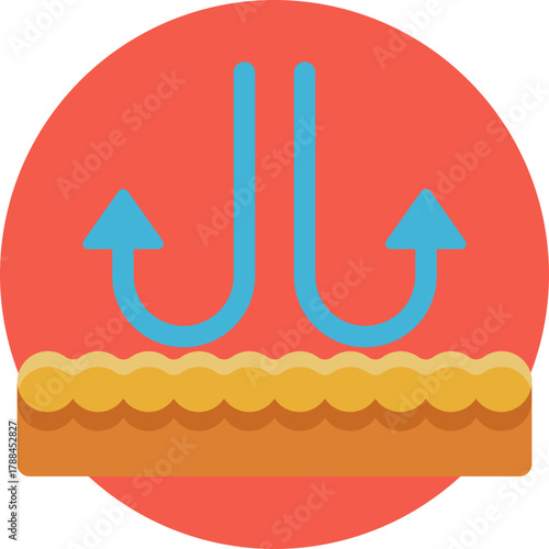 Fabric that traps heat and moisture, preventing airflow.