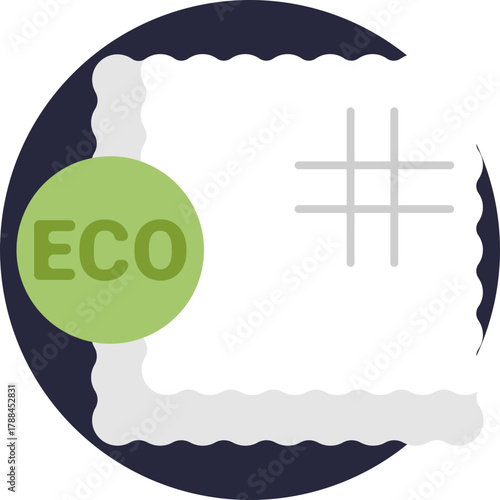 Represents fabric made from sustainable, environmentally safe materials.