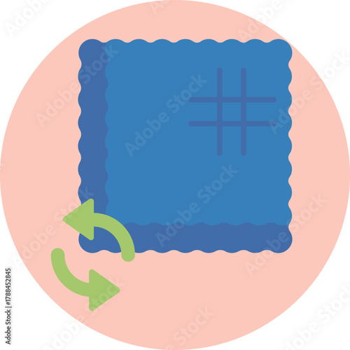 Indicates that the fabric can be recycled after use.