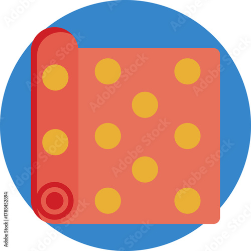 A fabric with ornamental patterns or designs for visual appeal.