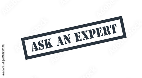 Ask an expert advice and guidance from trusted professionals now editable vector