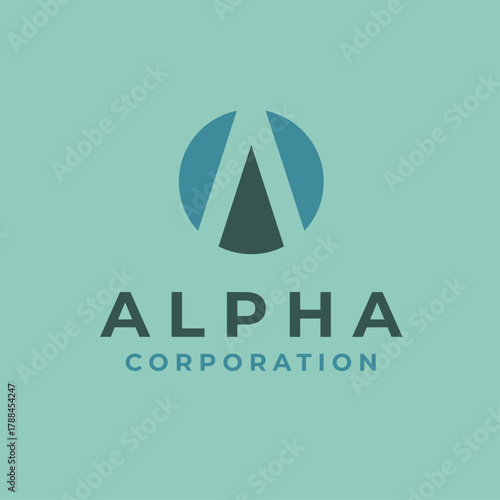 Modern minimalist letter A logo design template — clean, professional, and versatile branding mark for business, corporate, or personal identity use.