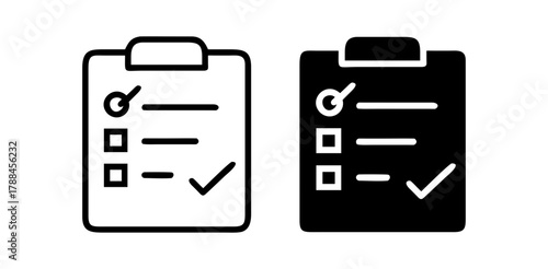Educational outline icons set, Assignment Icon for Education, Study, and Academic Task Design