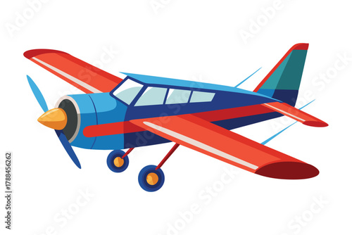 skywriting plane on white background