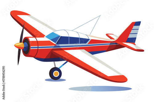 skywriting plane on white background