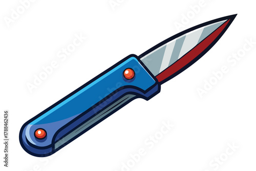 penknife on white background