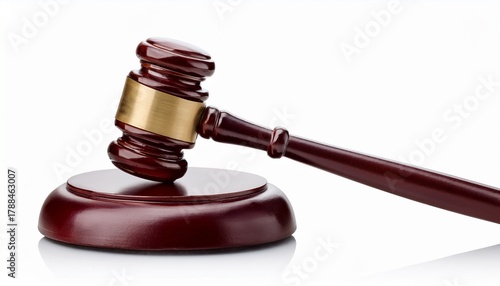 gavel isolated on white or white background