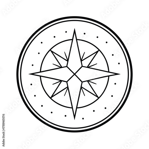 compass rose vector