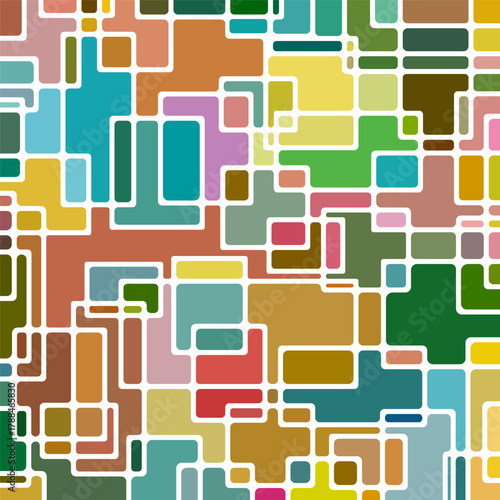 abstract vector stained-glass mosaic background