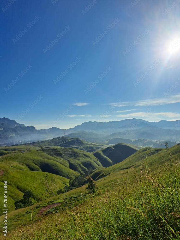 Obraz premium mountain landscape with blue sky