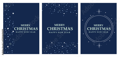 seasons greeting and holiday background for Merry Christmas and Happy New Year