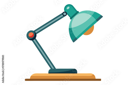 desk lamp on white background