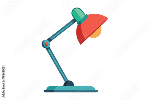 desk lamp on white background